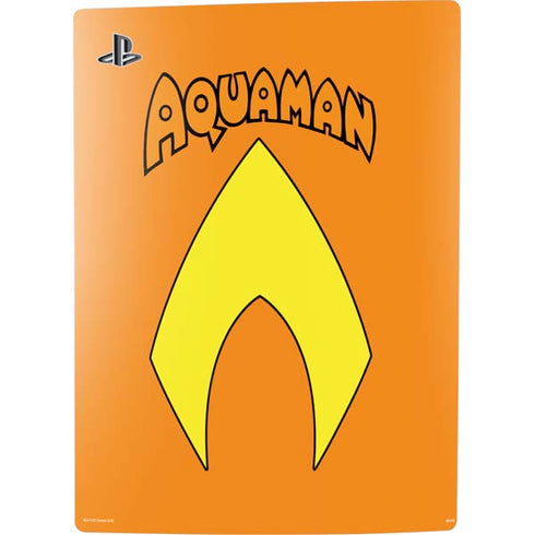 DC Comics Aquaman Classic Logo PS5 Digital Edition Console Skin
